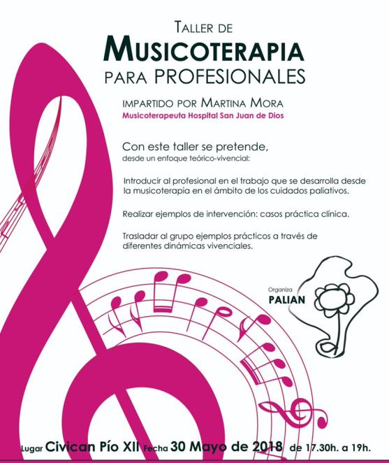 cartel de musicaterapia
